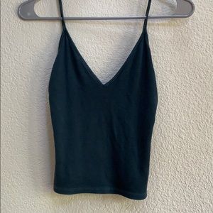 Brandy Melville green cropped tank top